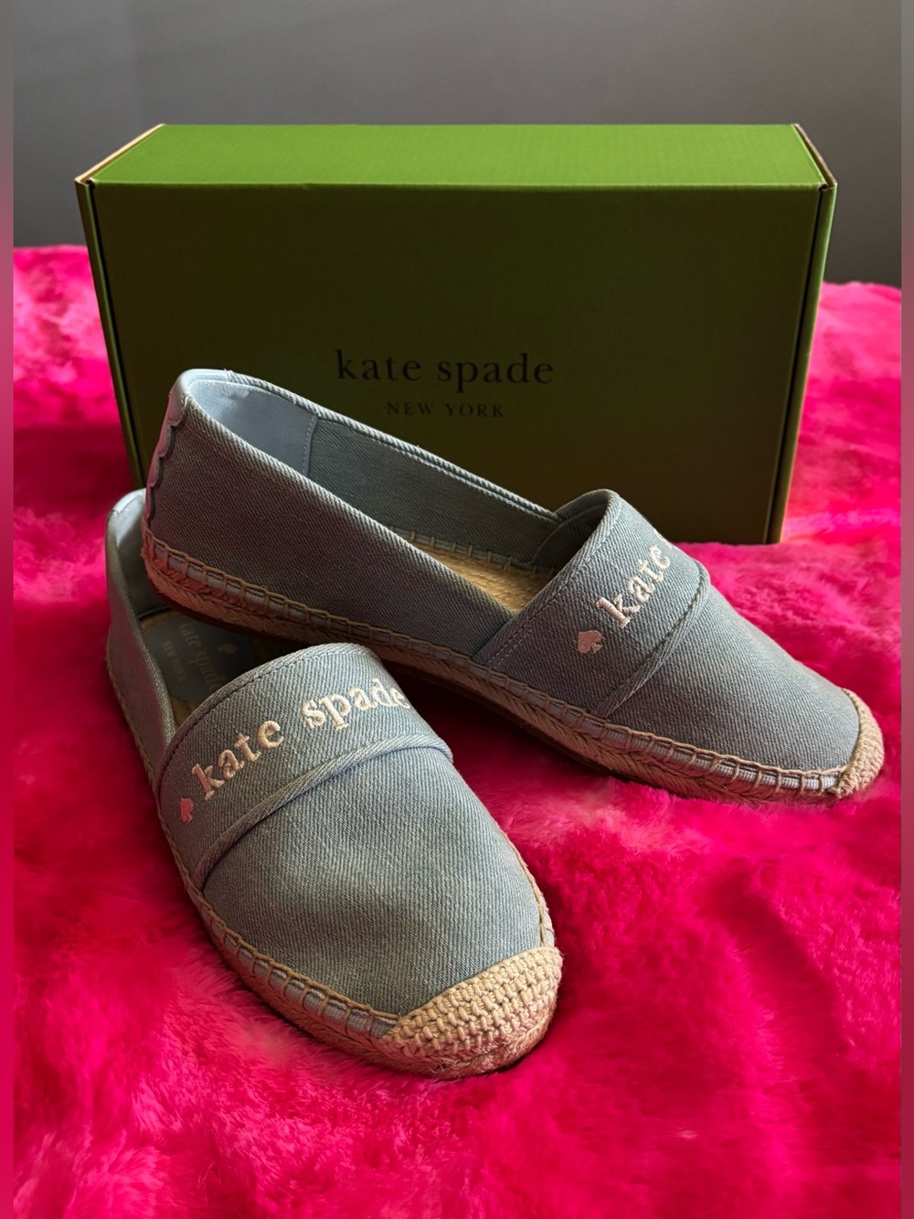 NIB - Kate Spade Piper Espadrille (denim)